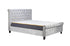 Sienna Fabric Bed Crush Velvet Steel